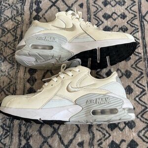Nike Air Max Beige and White Sneakers